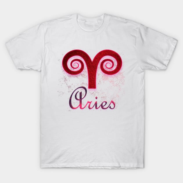 Aries Horoscope T-Shirt by LO2Camisetas